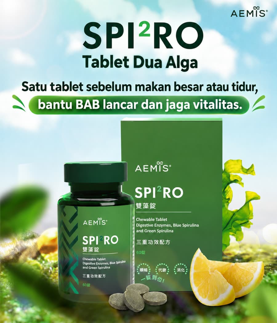 Satu tablet sebelum tidur setelah makan besar: botol, kotak, dan potongan lemon